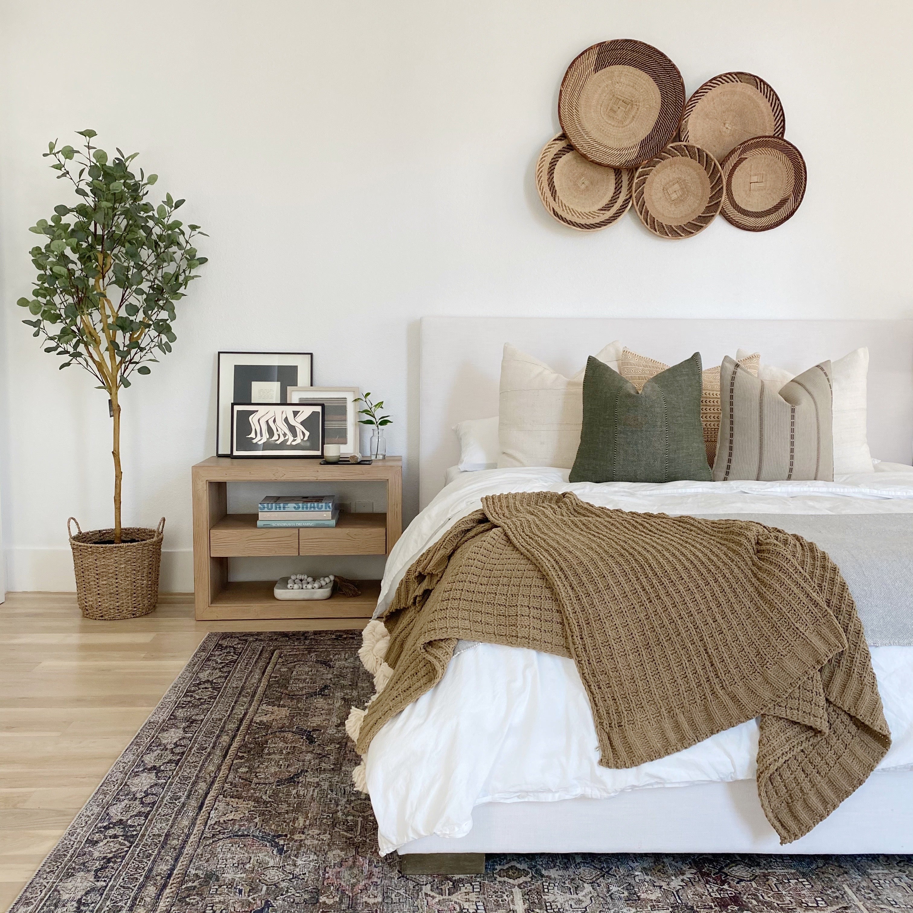 Verona Olive Designer Pillow Cover | Zak + Fox Linen | ONE AFFIRMATION