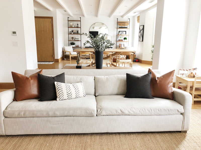 Black and tan couch pillows deals