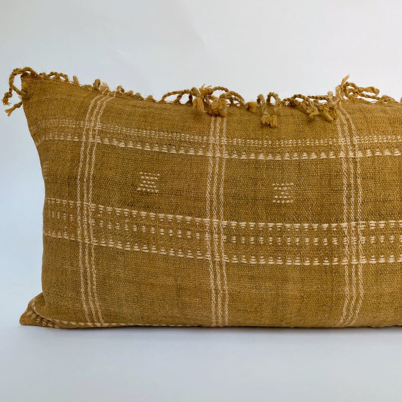 Indian Wool Mustard Pillow Cover