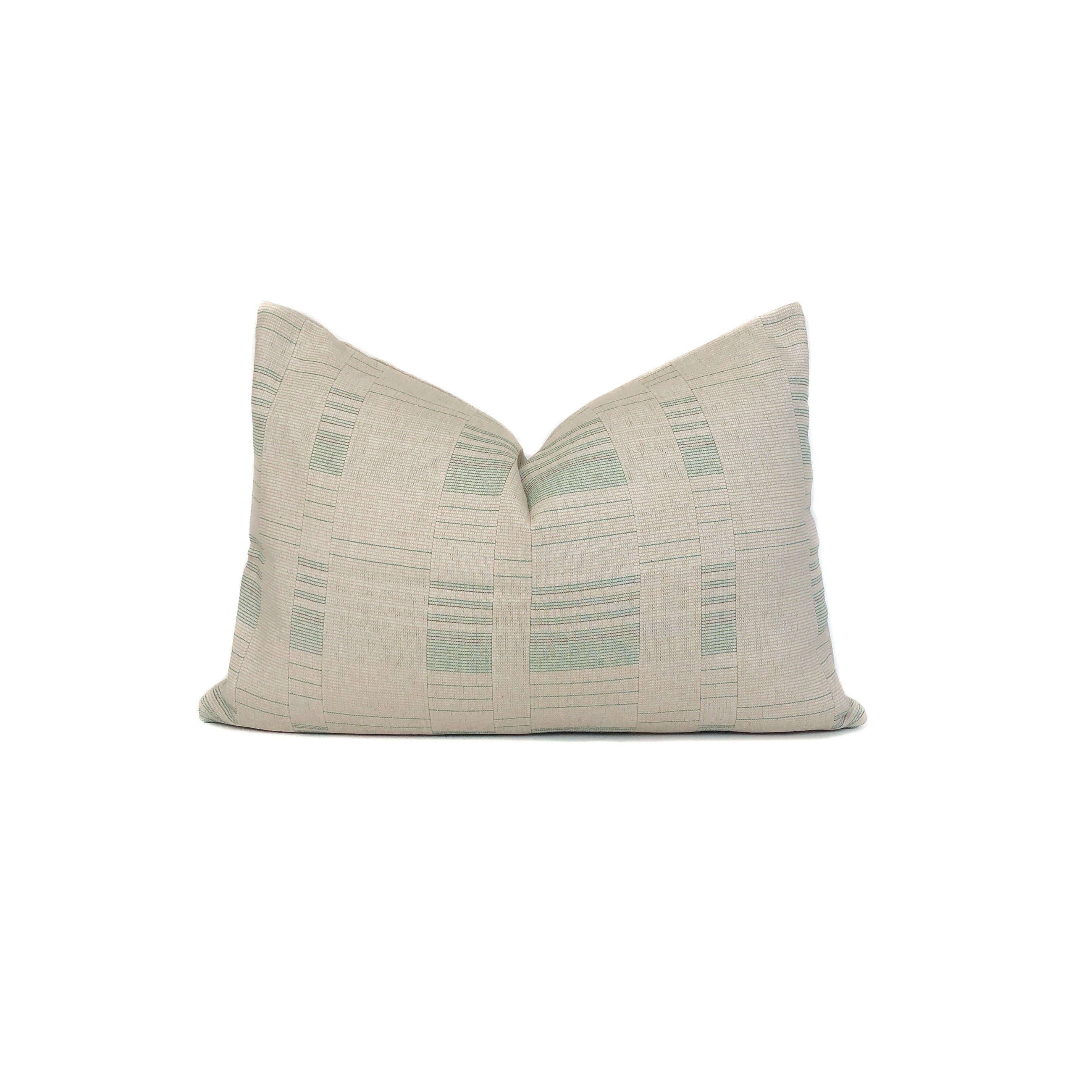 Chiang Mai Beige and Green Pillow Cover