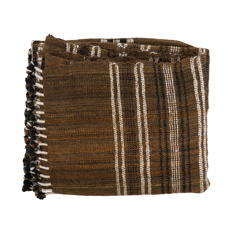 Indian Wool Throw | Brown