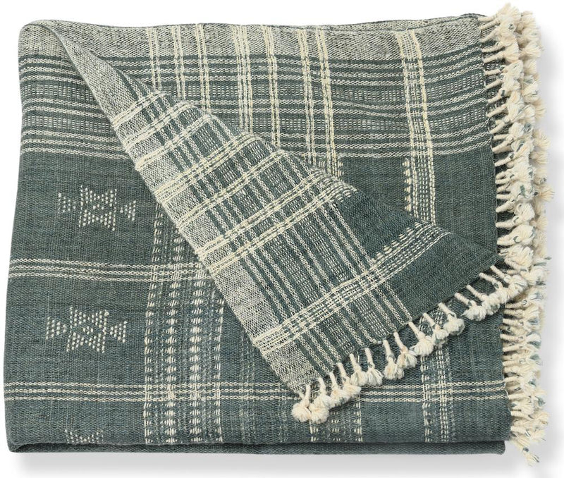 Indian Wool Pillow Cover | Slate