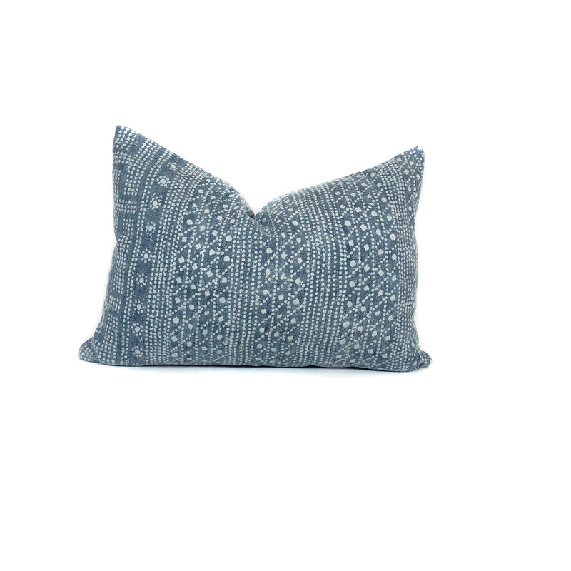 Blue Batik Designer Pillow Cover