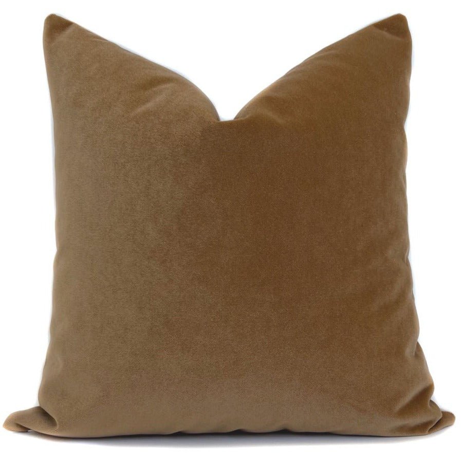 Carmel Velvet Pillow Cover by One Affirmation