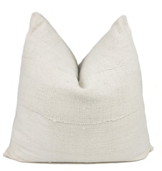 Cream Mudcloth Pillow Cover | Authentic African Mudcloth