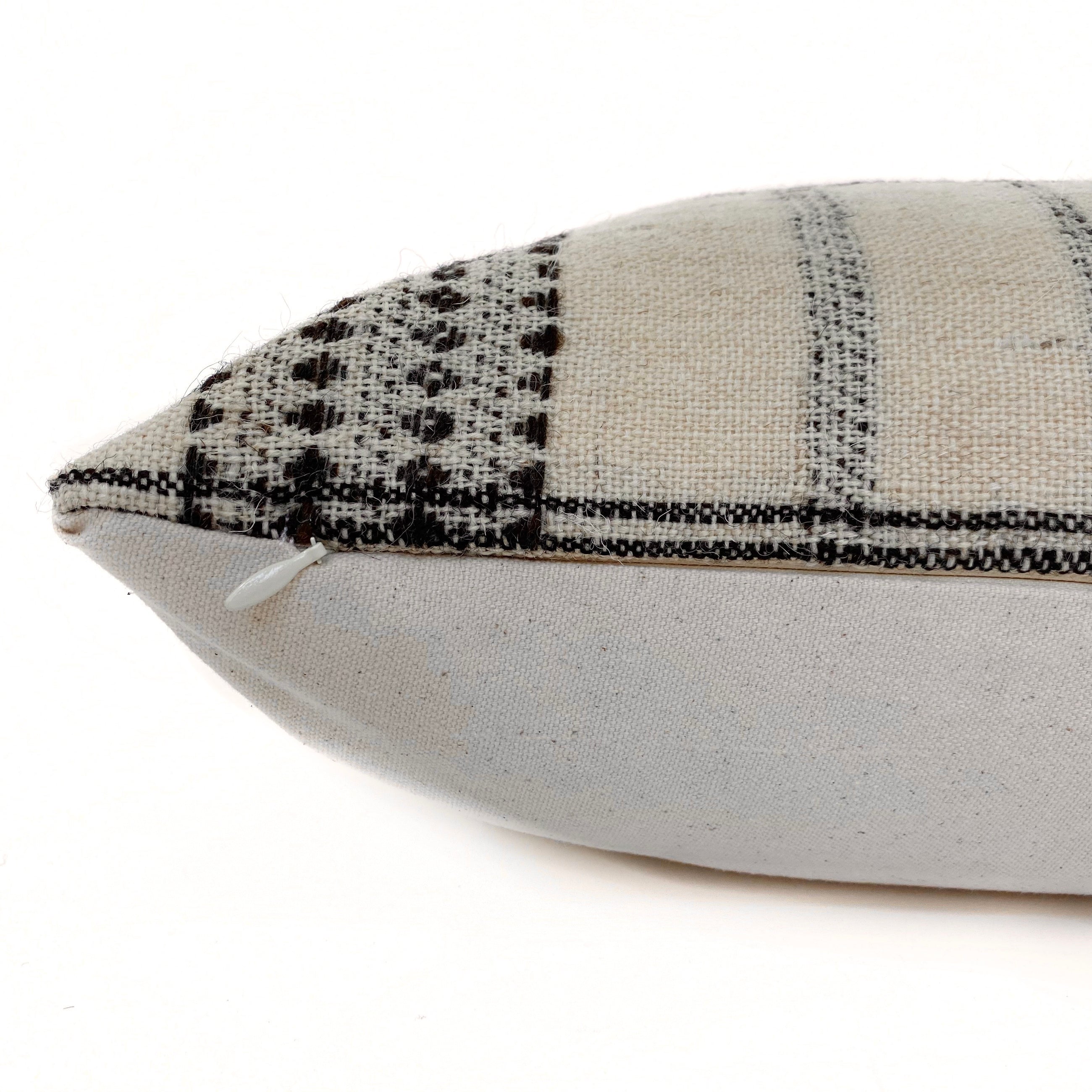 Indian Wool | Cream and Brown Pattern