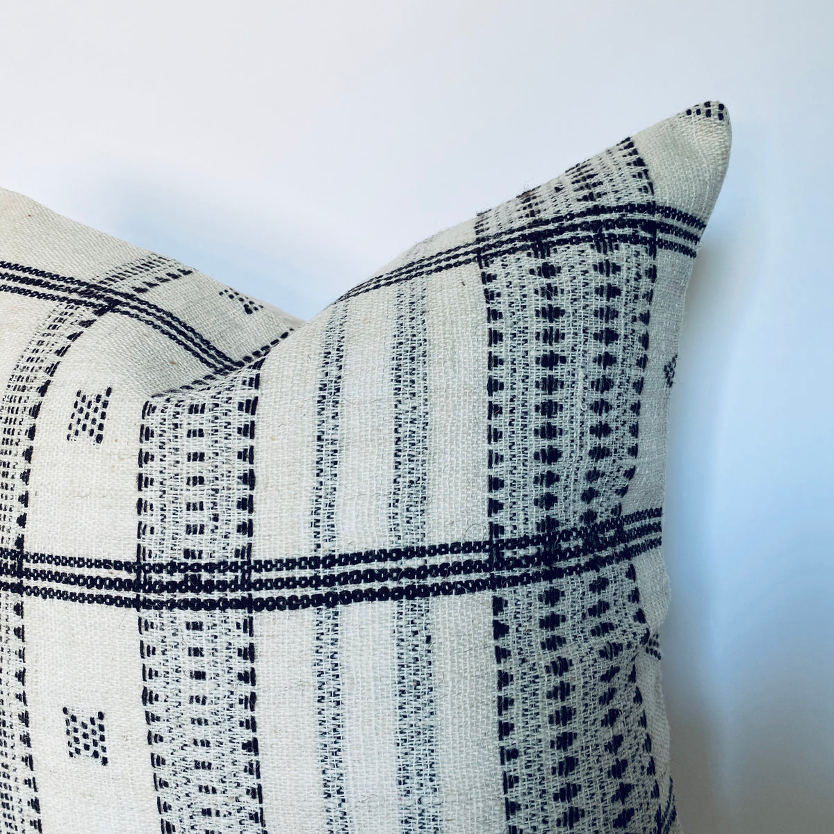 Indian Wool Pillow Cover | Fringe