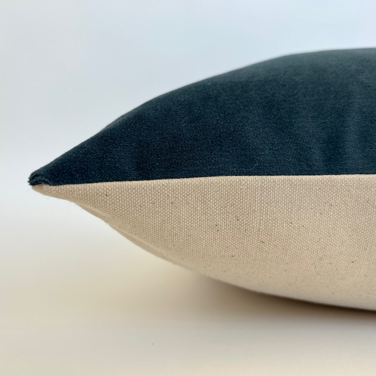 Lake Blue Indigo Velvet Pillow Cover