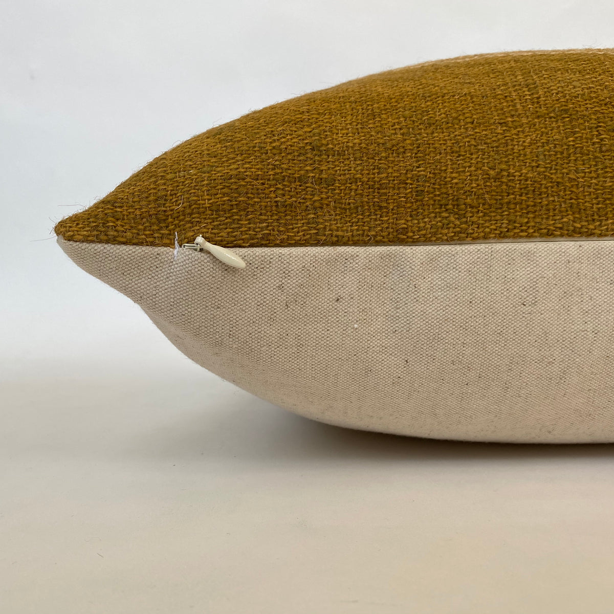 Indian Wool Pillow Cover | Mustard