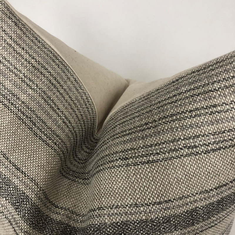 Dash Designer Pillow Cover | Jet