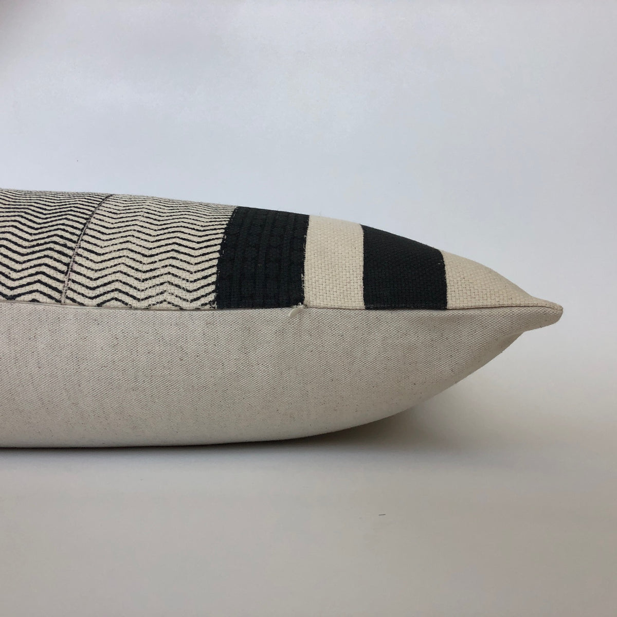Black and Cream Stripe Pillow Cover | Designer Pillow
