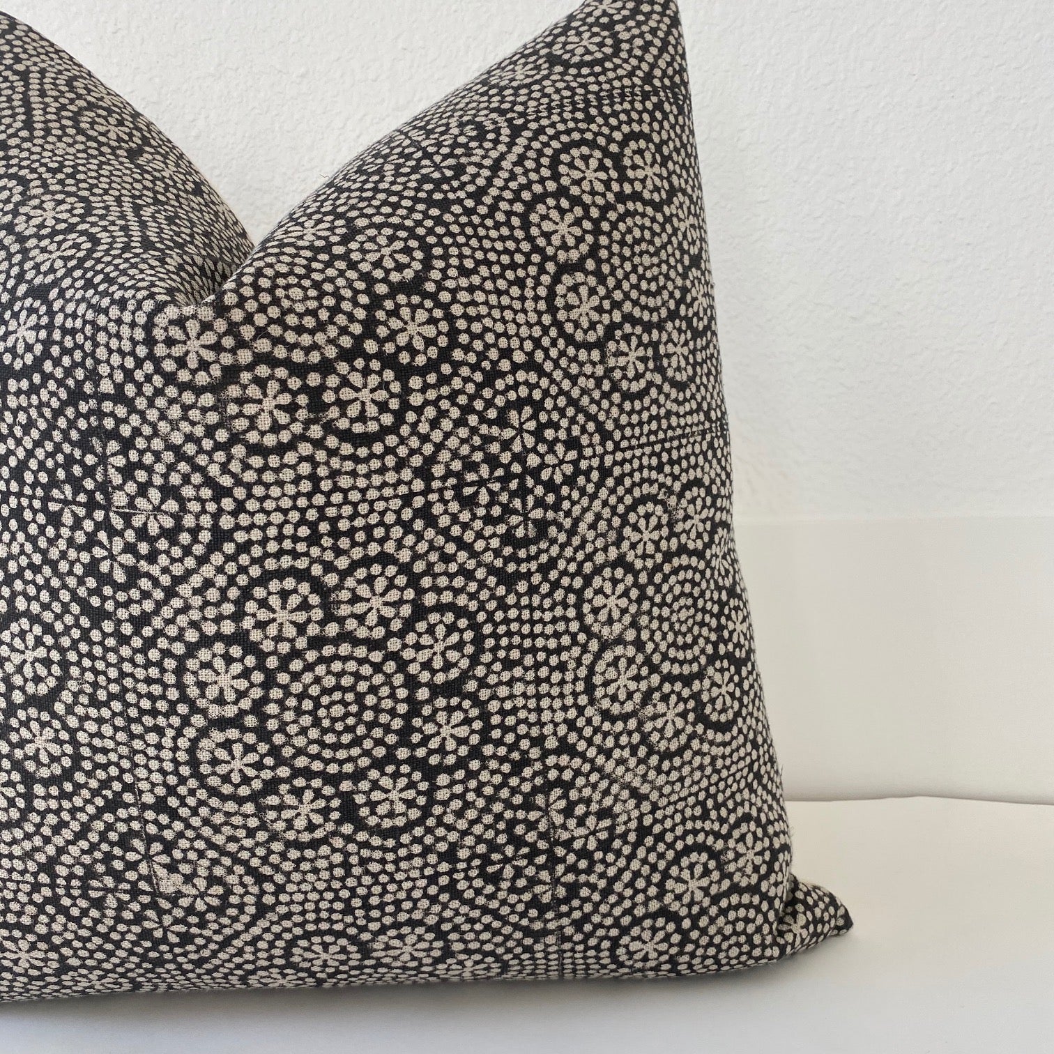 Luca Noir Designer Pillow Cover