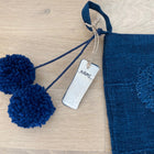 Indigo Mudcloth Christmas Stocking