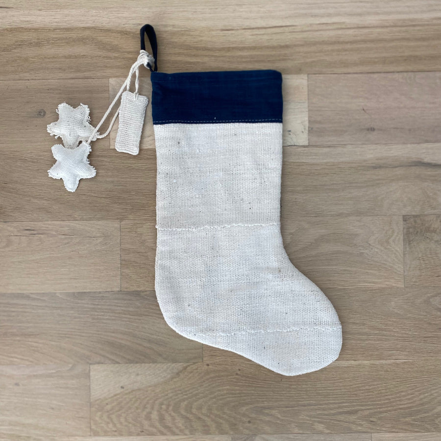 Mudcloth Christmas stocking