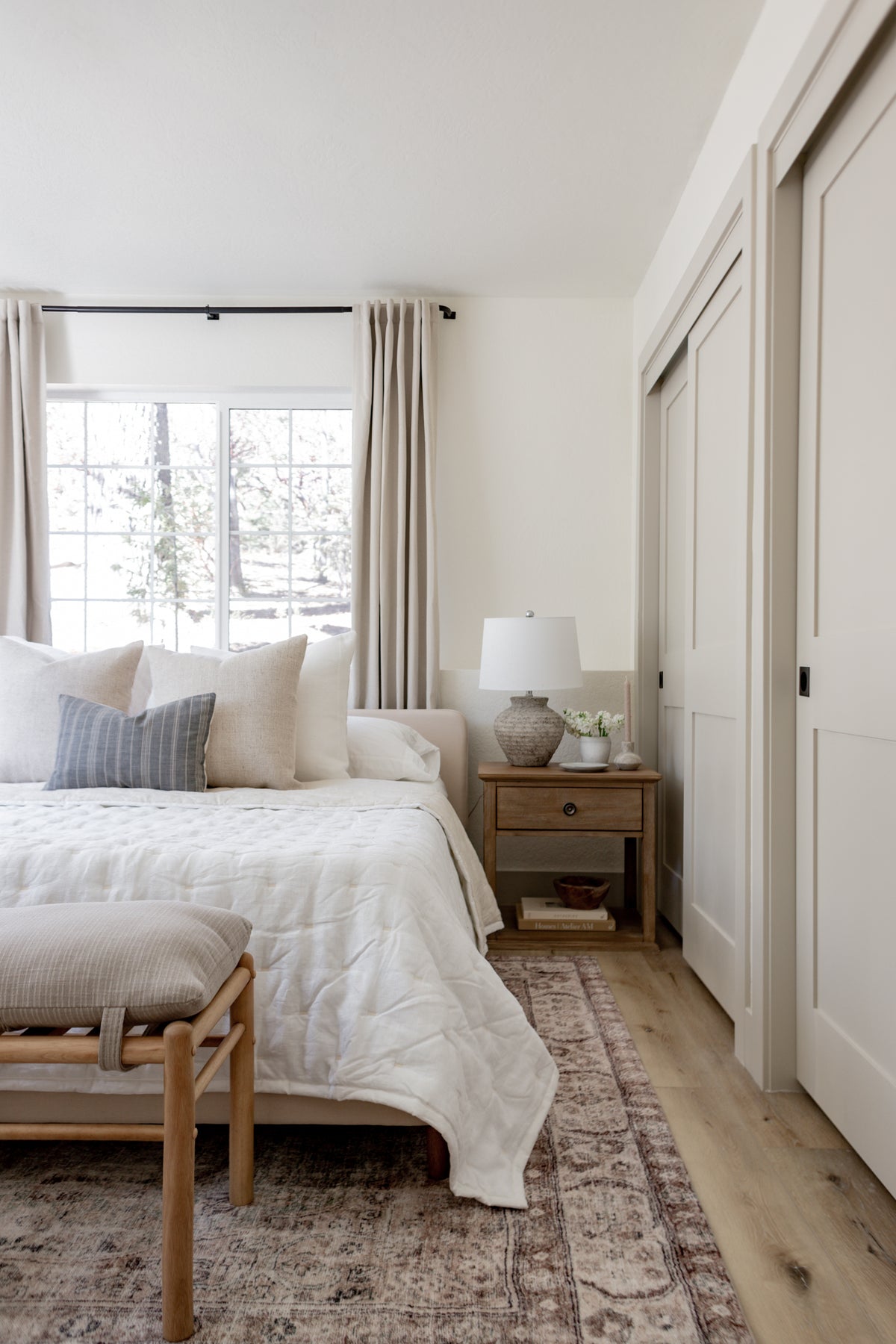 Sutton Stripe Designer Pillow Cover | Pumice