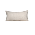 White and Beige Ticking Stripe Pillow Cover