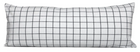 White + Black Windowpane Pillow Cover