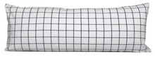 White + Black Windowpane Pillow Cover