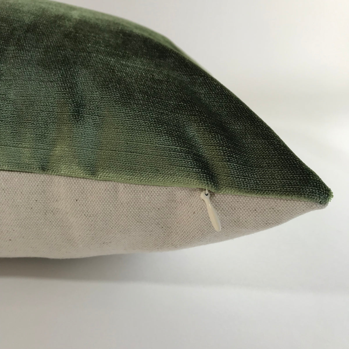 Olive Green Velvet Pillow Cover