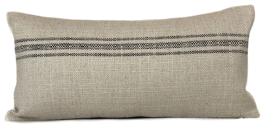 French Laundry Pillow Cover |  Black
