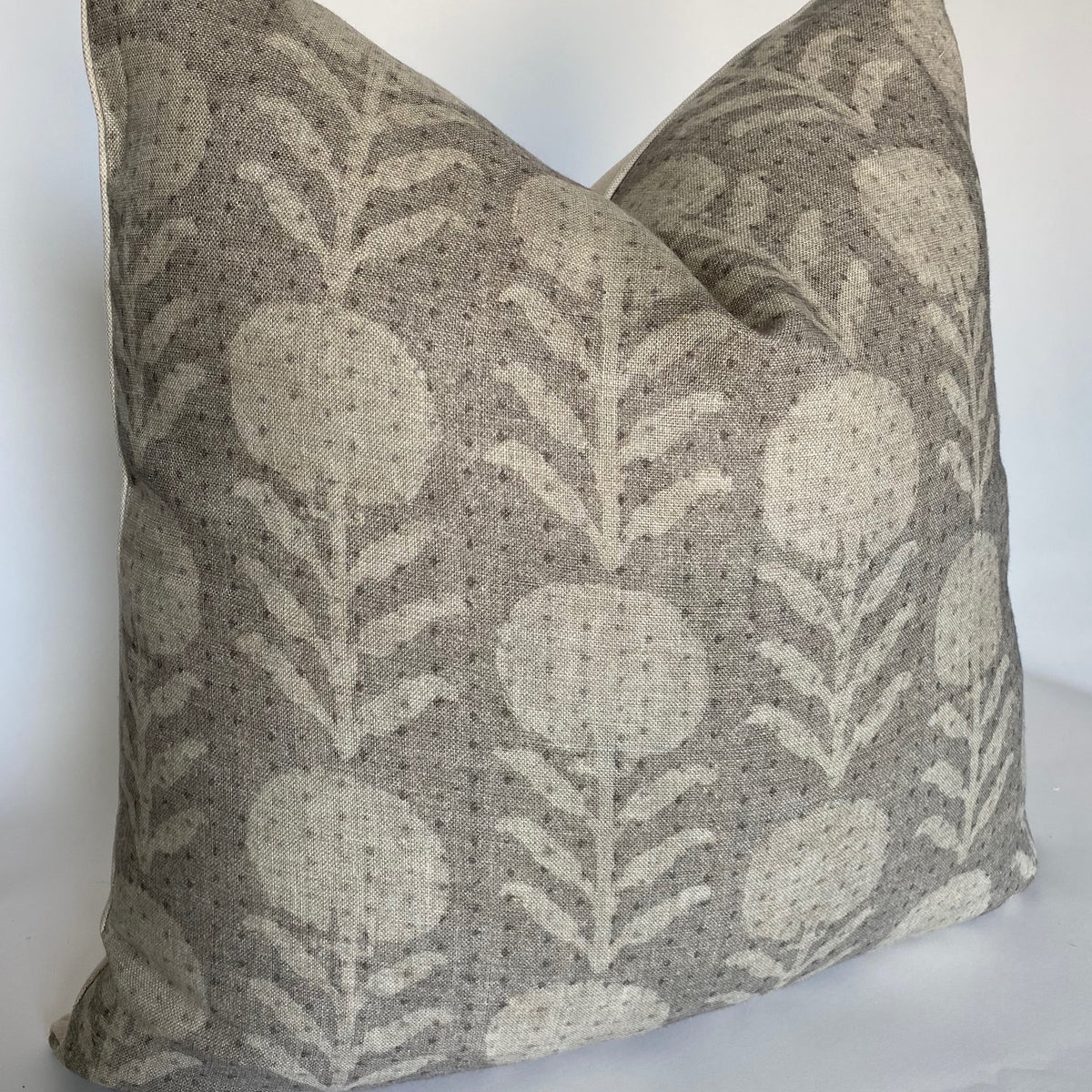 Zinnia Designer Pillow Cover in Sand