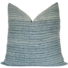 Vintage Green and Cream Stripe Pillow 