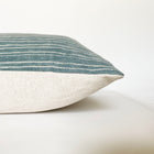 Vintage Green and Cream Stripe Designer Pillow Cover