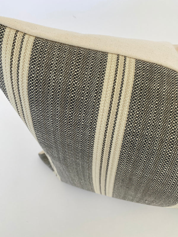Paddington Stripe Designer Pillow | Pumice