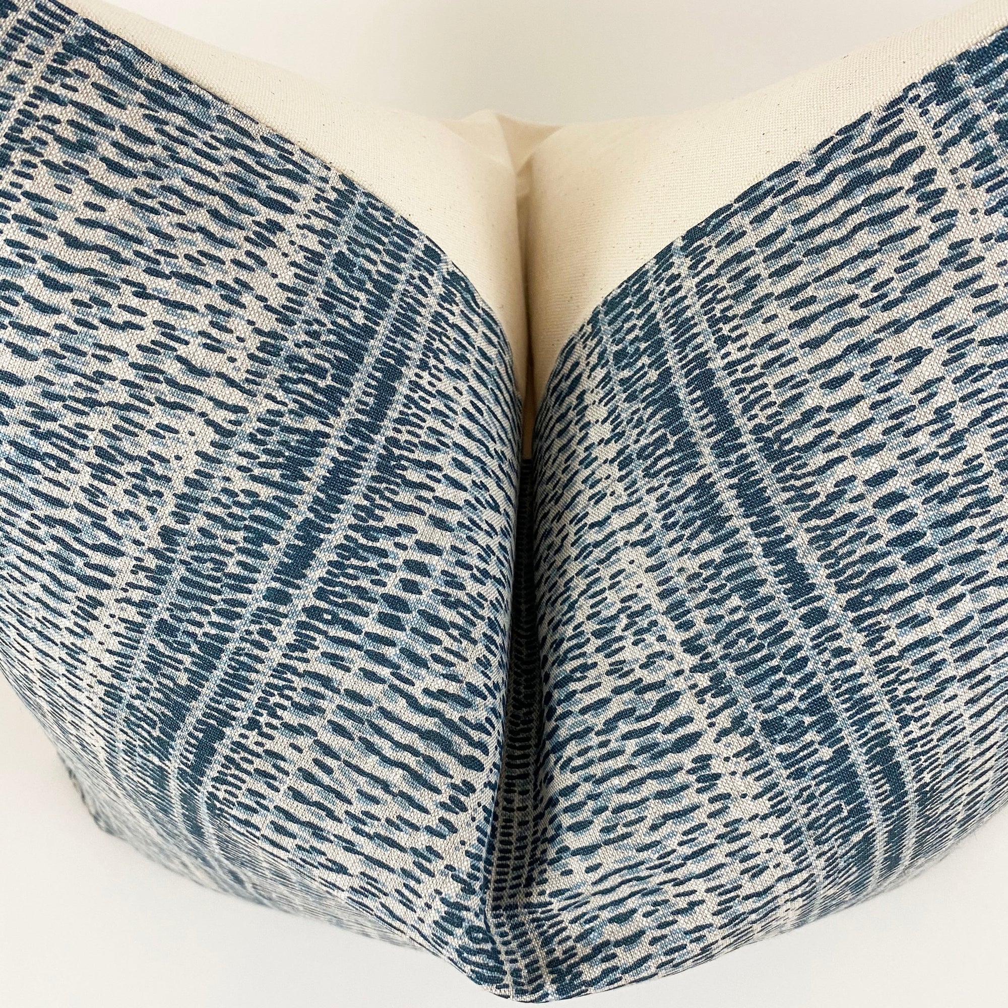 Kantha Designer Pillow Cover | Blue | PREORDER