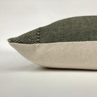 Verona Designer Pillow Cover | Olive Green Linen Pillow 14x20