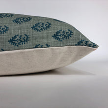 Rajmata | Blue/Blue | Designer Pillow Cover