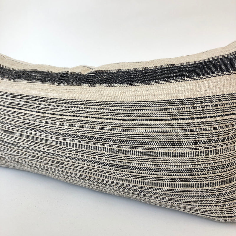 Vintage Hmong Stripe Pillow Cover