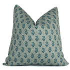 Rajmata | Blue/Blue | Designer Pillow Cover