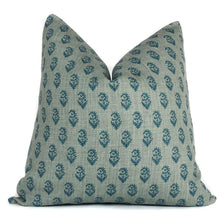Rajmata | Blue/Blue | Designer Pillow Cover