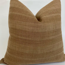 Dylan Designer Pillow Cover | Rust Heavyweight Linen