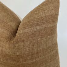 Dylan Designer Pillow Cover | Rust Heavyweight Linen
