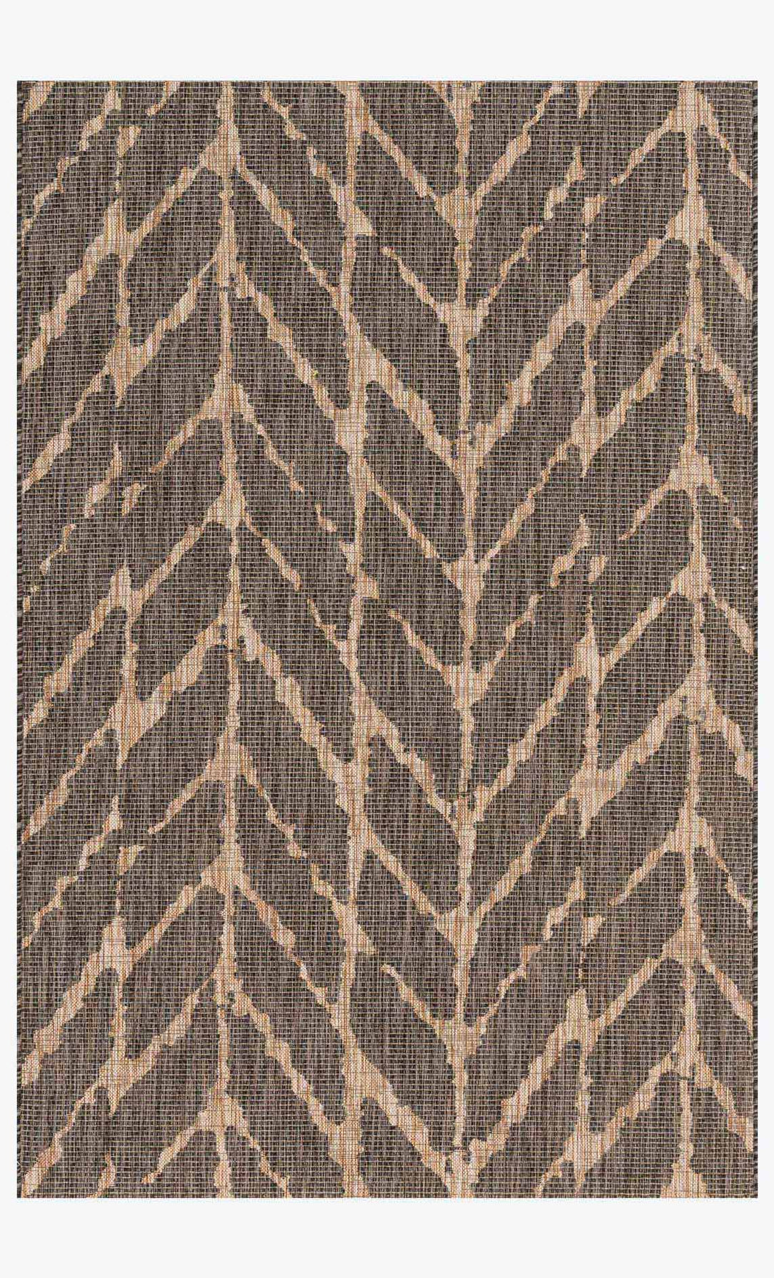 Isabella Brown/Cream Outdoor Rug