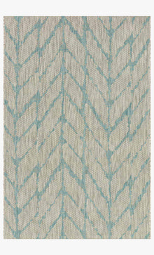 Isabella Turquoise/Grey Outdoor Rug