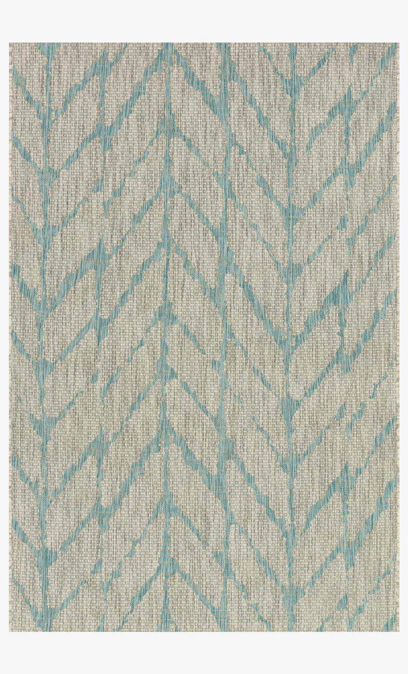Isabella Turquoise/Grey Outdoor Rug