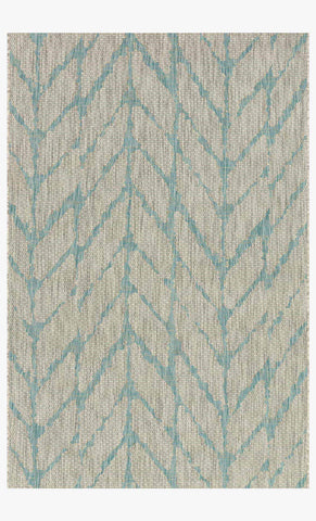 Isabella Turquoise/Grey Outdoor Rug