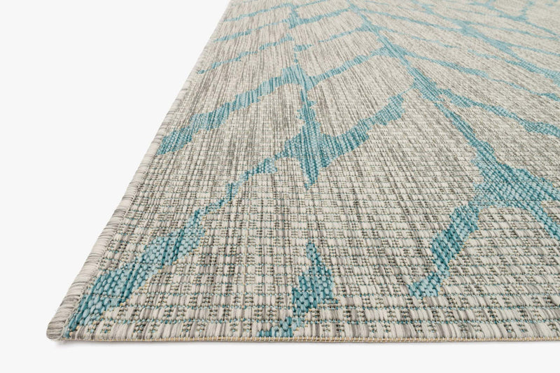 Isabella Turquoise/Grey Outdoor Rug
