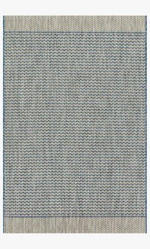 Isabella Tan/Blue Outdoor Rug