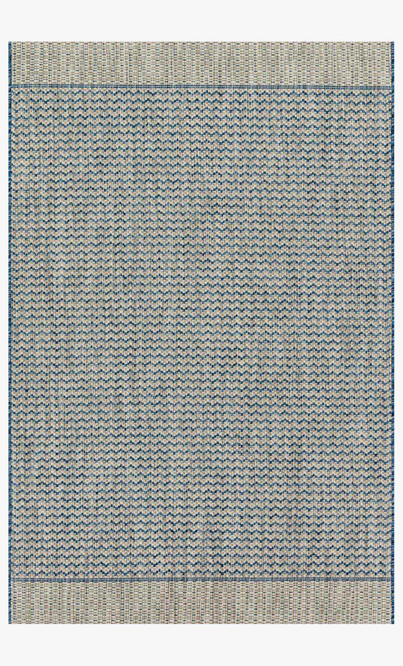 Isabella Tan/Blue Outdoor Rug