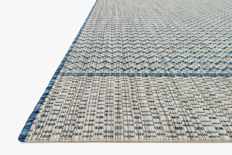 Isabella Tan/Blue Outdoor Rug