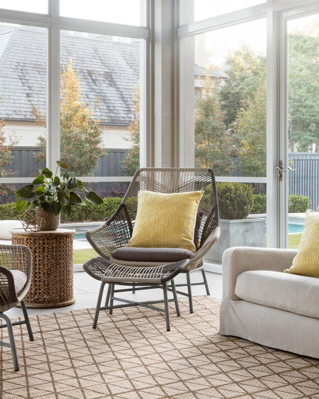 Isabella Geo Brown Outdoor Rug