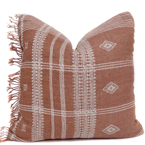 Indian Wool Pillow Cover | Pink