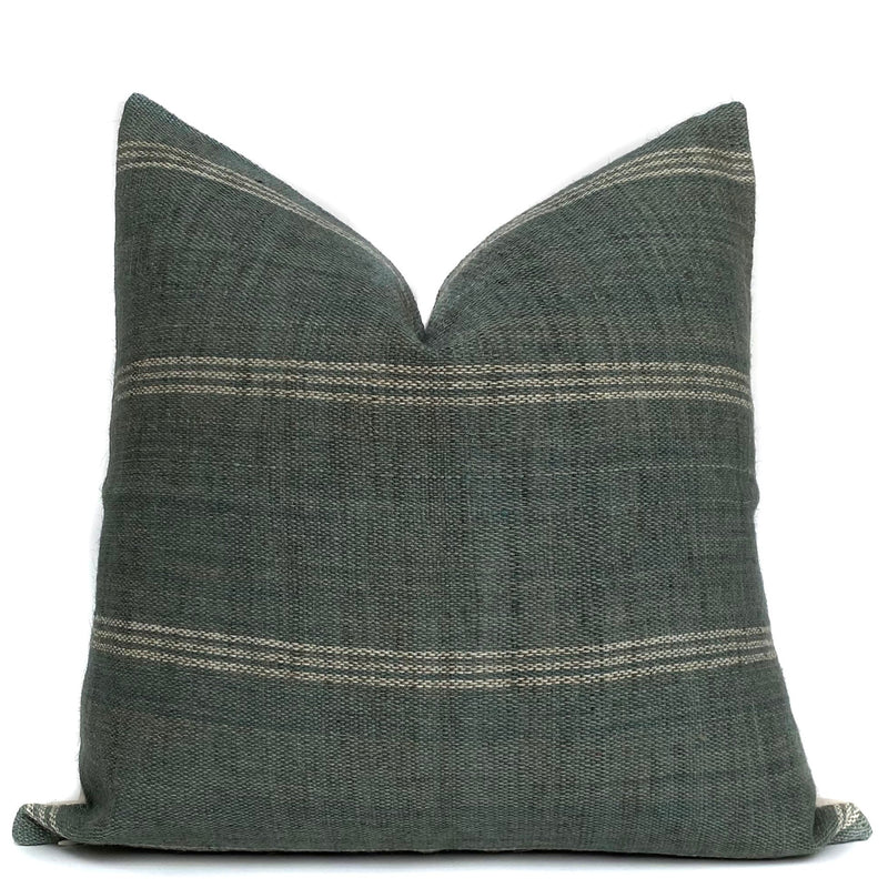 Indian Wool Pillow Cover | Slate