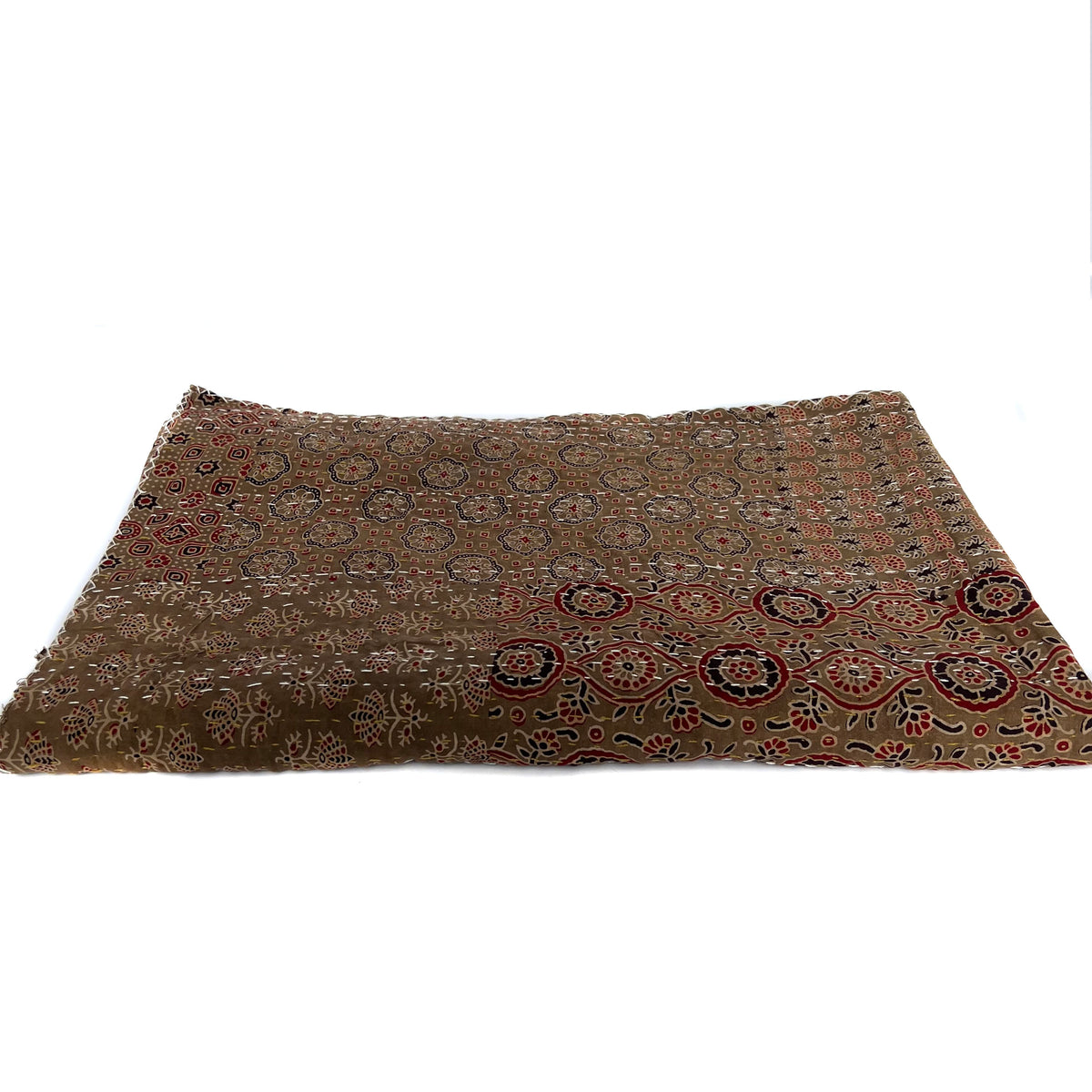 Kantha Throw | Brown