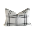 Dundee Pillow Cover | Black And White Plaid Pillow