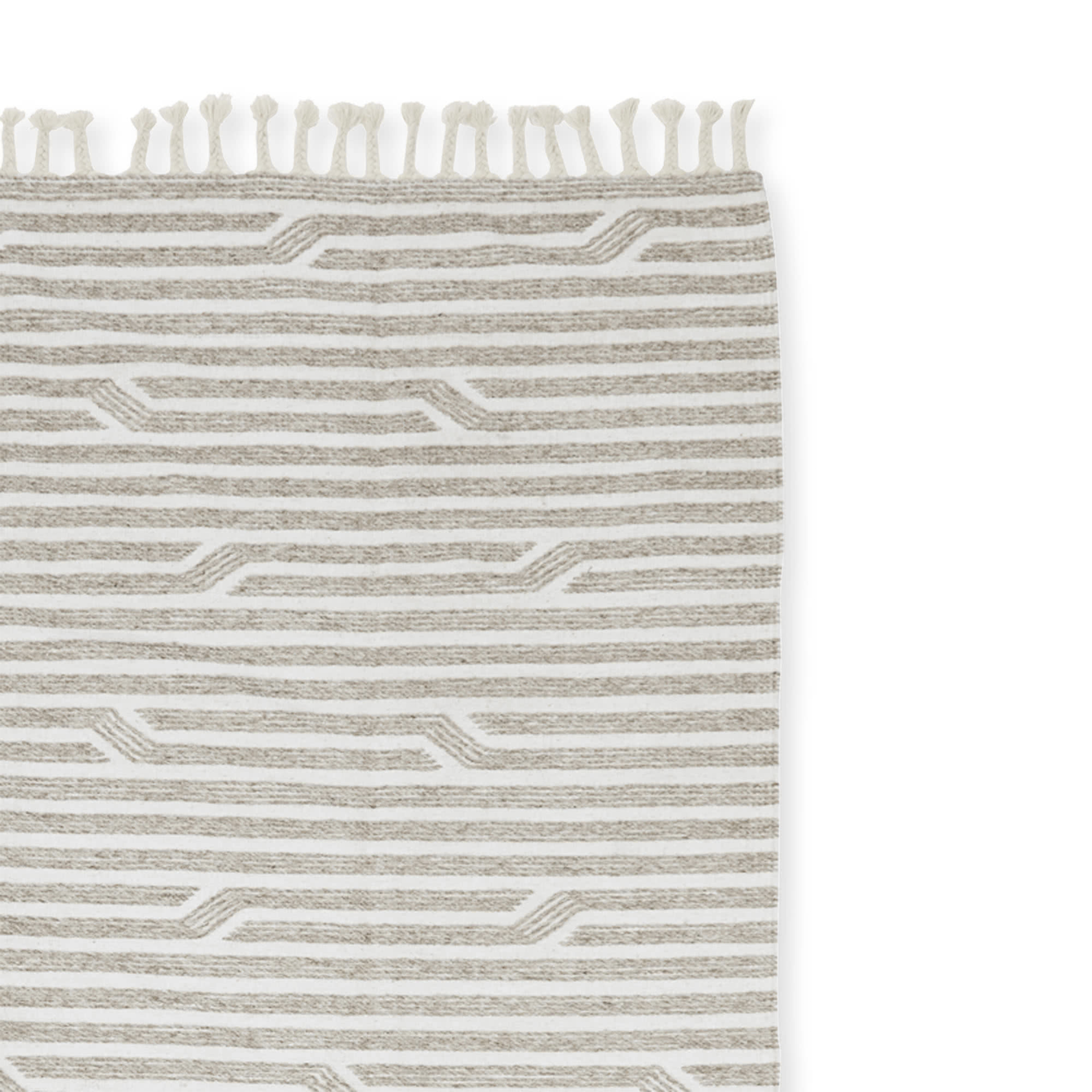 Kolkata Rug | Grey + Cream